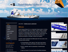 Tablet Screenshot of centralshipping.be